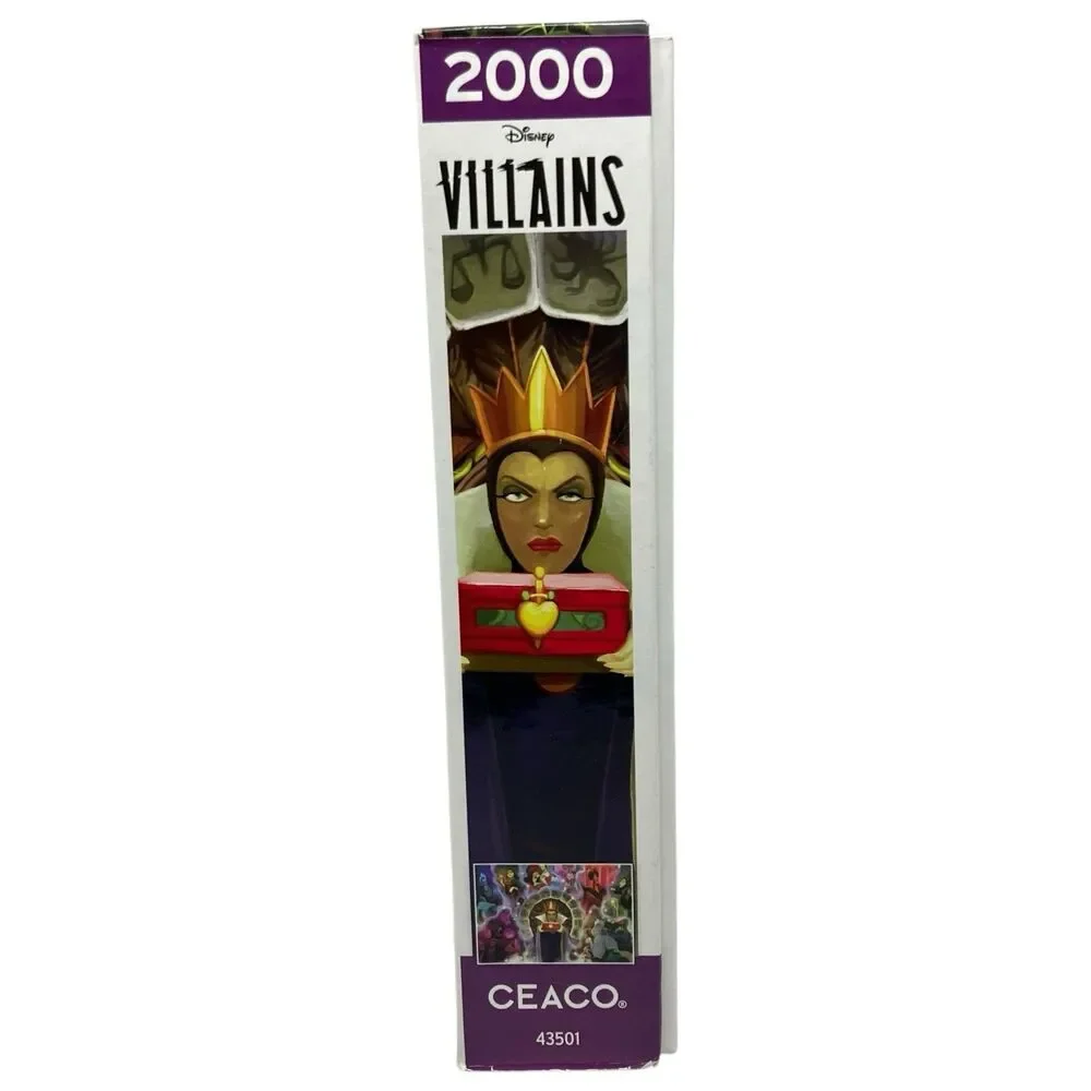 Disney Puzzle 2000 Piece Villains Ceaco Evil Queen Ursula Maleficent‎ Hades